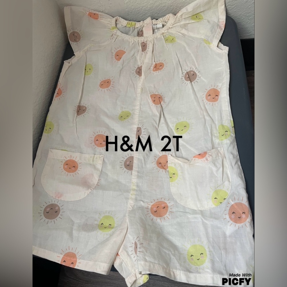H&M smiley face romper